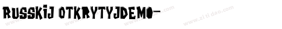 Russkij OtkrytyjDemo字体转换